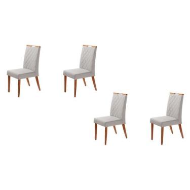 Imagem de Kit 4 Cadeiras Roma Anatômica - A 12 - Gran Decore