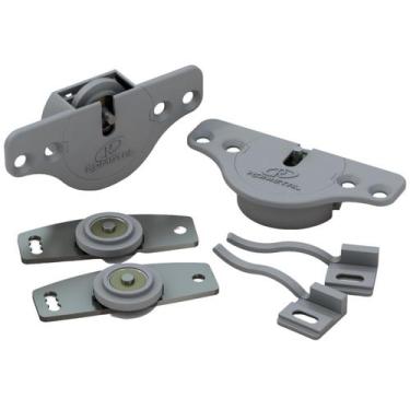 Imagem de Rodizio RO 21 Sistema Deslizante Para 1 Porta de Balcão 30Kg - ROMETAL