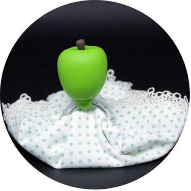 Imagem de Anel Porta Guardanapo De Biscuit Maçã Verde - M&G Decor
