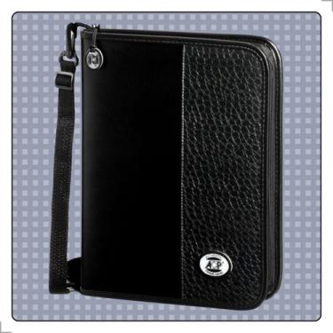 Imagem de Kit Fichário Escolar Universitário Grande 4 Argolas com Ziper e Alça E