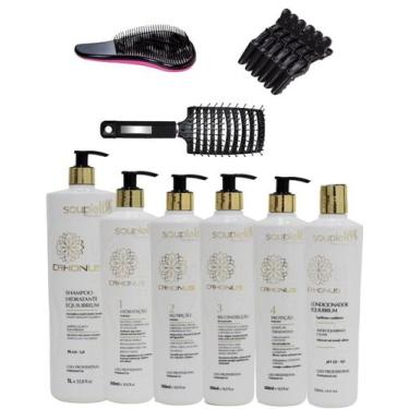 Imagem de Kit Crhonus 5 passos 500ml e Shampoo 1L Soupleliss Profissional - Soup