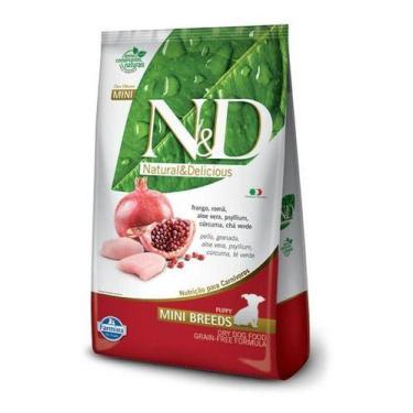 Imagem de Ração N&d Grain Free Frango Cães Filhotes Raças Peq 2,5kg - Farmin@