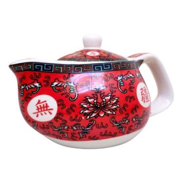 Imagem de Bule Chá Porcelana Oriental Pequeno Infusor Chaleira 250ml - Tokyo Des