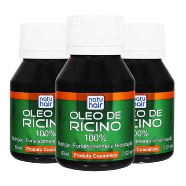 Imagem de 3 Óleos de Rícino Capilar 60ml - NatuHair