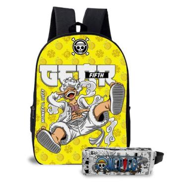 Imagem de Kit Mochila com Estojo Escolar Infantil Série One Peace  - Use Thuco, 