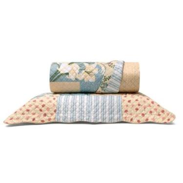 Imagem de Cobre Leito Buettner Solteiro Microfibra Renove Estampado Joana 2 Peça