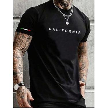 Imagem de camisa masculina Slim  malha de algodão egípcio premium penteada 30.1 