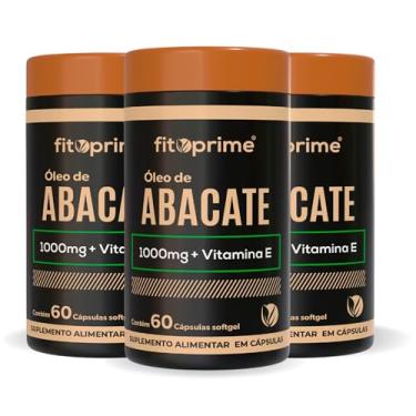 Imagem de Kit 3x Óleo de Abacate 1000mg com Vitamina E 60 Cápsulas