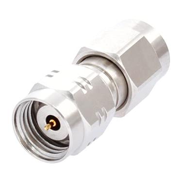 Imagem de withwave Adaptador de micro-ondas de precisão 1,85 mm macho para SMA macho, CC para 26,5 GHz, 50 Ohm, corpo de aço inoxidável