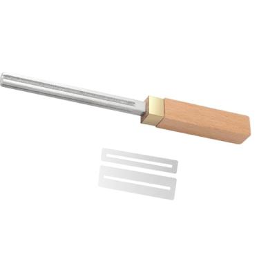 Imagem de Kokiya Guitarra Fret Crowning Dressing File, arquivos Fret Edge Guitar Frets Repair, Luthier Reparação Ferramentas para Bandolim Guitarra Elétrica, Amarelo