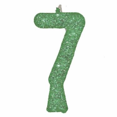 Imagem de Vela de Aniversário Puro Glitter Verde - Festcolor, 7