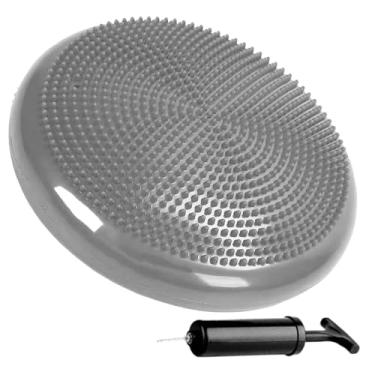 Imagem de Almofada De Equilíbrio 33cm 150kg Fitness Disco Inflável CINZA