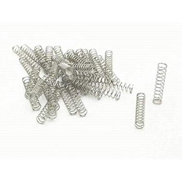 Imagem de XJS Tom prateado de mola de compressão de metal, 0.5x5x25mm 100 Pcs