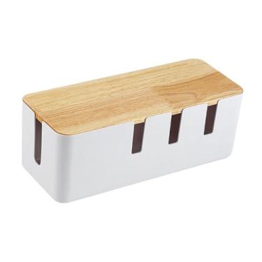 Imagem de Bothyi Caixa Arrumada para Cabos, Caixa de Gerenciamento, Economia de Espaço, Decoração Multifuncional, Organizador de Cabos para Mesa, Escritório, Fios Solt, Curto