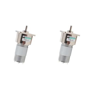 Imagem de 2PCS DC12V/24V 35W Mini DC Engrenagem Motor De Metal Velocidade Ajustável Grande Motor CW CCW 24V 5RPM