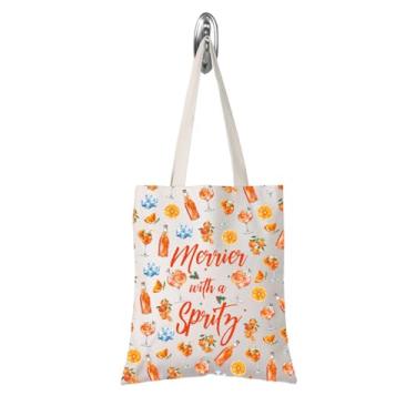 Imagem de TSOTMO Aperol Spritz Gift Aperol Spritz Fan Gift Merry Spritz Aperitivo Lover Cocktail Merrier com uma bolsa Spritz (uma bolsa Spritz)