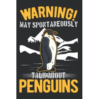 Imagem de Pinguin Notizbuch: May spontaneously talk about Penguins / 6x9 Zoll / 120 karierte Seiten