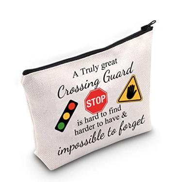 Imagem de WZMPA Bolsa de maquiagem Crossing Guard Presentes de agradecimento Um protetor de cruzamento realmente ótimo é difícil de encontrar bolsa com zíper para mulheres e meninas, Proteção de cruzamento,