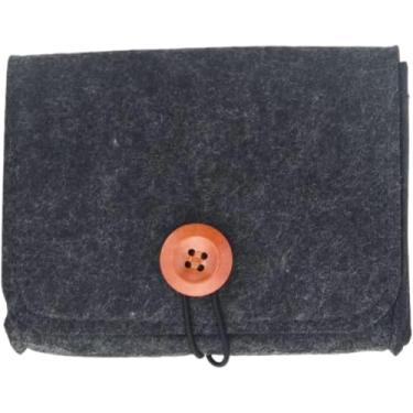 Imagem de YRONTY Estojos de viagem pequenos de óleo essencial de feltro – Estojo de transporte portátil para 6 frascos de 5 ml/10 ml ou 4 frascos de 15 ml, Preto, Tendência