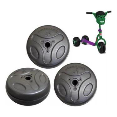 Imagem de 3 Rodas Para Patinete Clássico Da Bandeirante, Rosa, Chiclete
