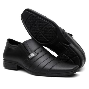Imagem de Sapato Masculino Social Esporte Fino Casual Preto Leve e Confortável -