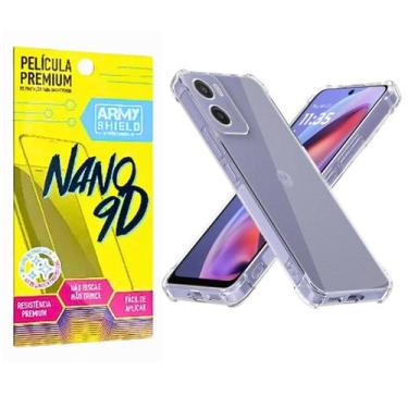 Imagem de Capinha Moto G35 + Pelicula 9D Cerâmica Indestrutível - Armyshield