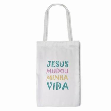 Imagem de Ecobag Branca Personalizada Pequena Com Alça 20x30cm - I Love Be Nerd