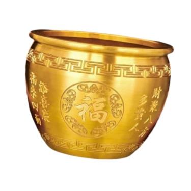 Imagem de Ioensy BASTEIRA TELHO TEASENTE AUTUNE ORNAMENTO de TABELA PEDIA CENTERNATA ESTÁTUA COBPER COPEN FENG SHUI Decoration Bowl para o escritório da sala de estar, 3.62inchx2.95inch