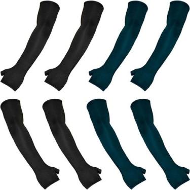 Imagem de Kit 4 pares de manguitos com proteção UV50+ com dedo (par) - EX311, 2,