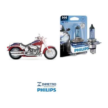 Imagem de Lâmpada Philips BlueVision H4 p/ HARLEY Fat Boy Eagle 05-06