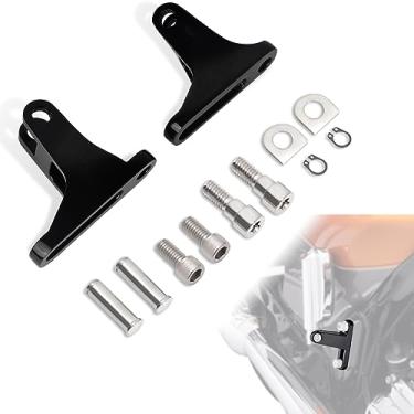 Imagem de LTMOTO Peças de Motocicleta, Kit de Suporte de Pé Mini Passageiro para Harley Davidson Touring modelos 1993-2020 Road King FLHR Road Glide FLTRX Street Glide FLHX Electra Glide FLHT