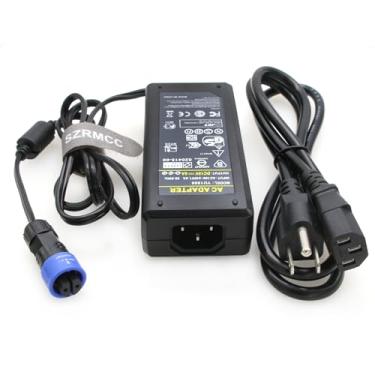 Imagem de SZRMCC Adaptador de fonte de alimentação CA fêmea de 2 pinos 15V6A para Aputure Amaran P60c /P60x painel de luz LED bicolor
