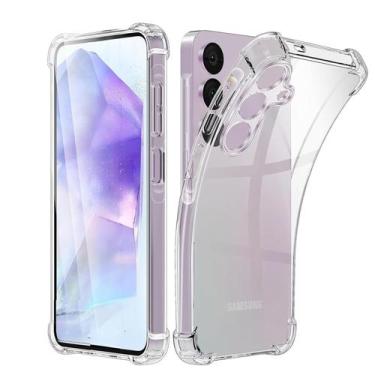 Imagem de Capa Capinha Silicone TPU para NOVO Samsung Galaxy A56 5G Transparente