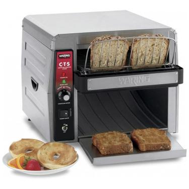 Imagem de Torradeira Elétrica mais de 450 Torradas por Hora 1800W, Aço Inoxidável, 110v, WARING CTS1000, Prateado