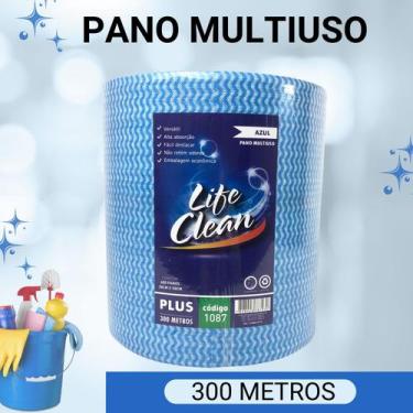 Imagem de Pano PERFLEX Multiuso com 300 metros 600 pano azul picotado. - Life Cl