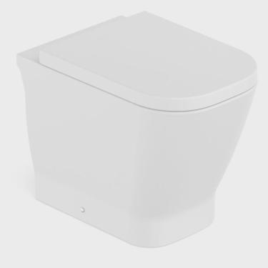 Imagem de Vaso Sanitário Convencional com Assento Termofixo Queda Amortecida Gap Roca