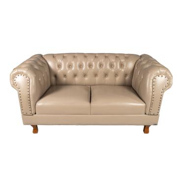 Imagem de Namoradeira Chesterfield Duque Corano Bege/ sala de estar, escritório, salão, decoração...