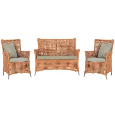 Imagem de  Jogo Sofá e 2 Poltronas de Área Igapó Alumínio