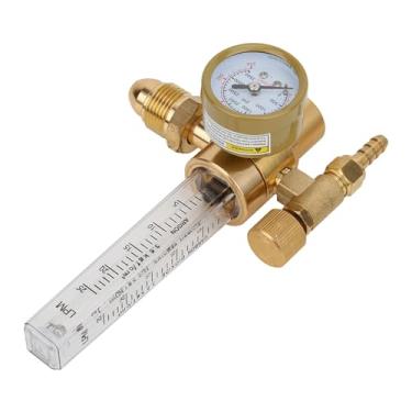 Imagem de Brass Argon Gas Flowmeter G5/8 Male Thread CGA580 Tig MIG Regulador de Soldagem PC + H59 Material Puro