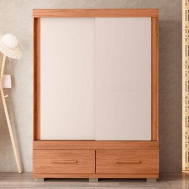 Imagem de Guarda Roupa Mongi 2 Portas 2 Gavetas Marrom Caemmun
