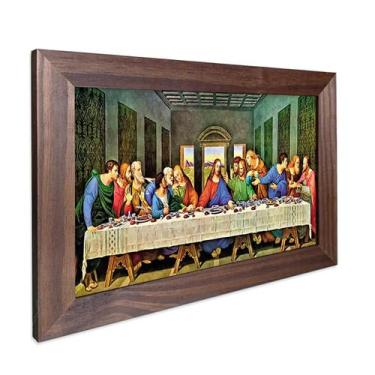 Imagem de Quadro Decorativo Religioso Jesus Santa Ceia do Senhor Sagrada Família