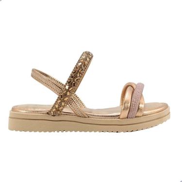 Imagem de Sandália Infantil Pink Cats Rose Ouro Velho