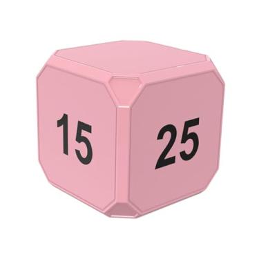 Imagem de WeiLaiKeQi Timer do temporizador da mesa Timer de produtividade fácil de usar compacto 15/5/25/45 Mins Pomodoro Time Management para chuveiro em casa em casa, Rosa