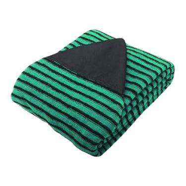 Imagem de oshhni Surf Board Sock Caps Green e Black Stripes Organizador Poliéster Padrão listrado Saco de pranchas de surf para snowboard Paddleboard, Lengt 6.8 Pés
