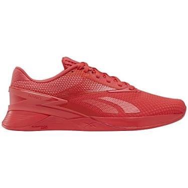 Imagem de Reebok Tênis de treinamento unissex Nano X3, Cerejeira/Neon Cherry, 13 Women/11.5 Men