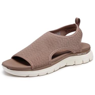 Imagem de Skechers Tênis feminino Flex Appeal 4.0 - Livin' in This, Mocha, 38