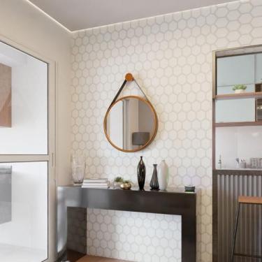 Imagem de Espelho Redondo Para Quarto Banheiro Lavabo Hall De Entrada Escrivanin