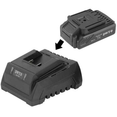 Imagem de Bateria DWT Intercambiável 18V 2AH Carregador 60W Carga rápida compatí