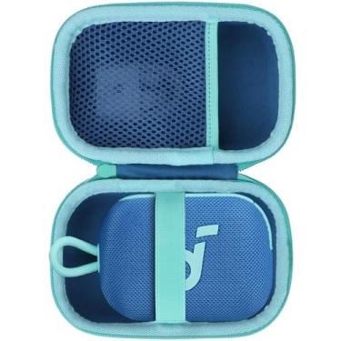 Imagem de Lebakort Estojo de armazenamento compatível com alto-falante Anker Soundcore Select 4 Go (azul + capa azul-petróleo)