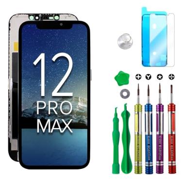 Imagem de Ace Tech Compatível com iPhone XR Tela LCD Substituição (HQC) 6,1 polegadas (Modelo A1984, A2105, A2106, A2108) Kit de reparo digitalizador de tela sensível ao toque Conjunto de placa traseira de metal pré-instalado